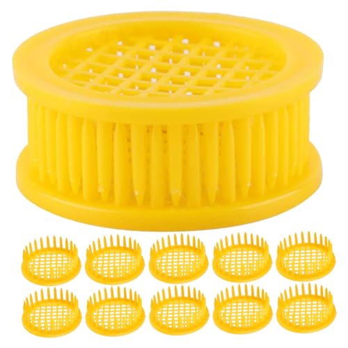 AKOOSY 18 Stück Teiliges Kunststoff bienenkönigin isolationskäfig Belüftung für Imkerei und Zucht Benutzerfreundlich Vielseitig Einsetzbar für Bienenstock Zuchtbetrieb von AKOOSY