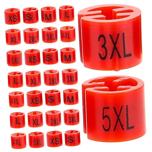 AKOOSY 180 Stck Teiliges Kleiderbügel Größentags aus Langlebigem Kunststoff Einfache Installation Farbcodierte Größenringe für Kleiderständer und Aufhänger Vielseitig für Kleidungsläden AKOOSY 180 Stck Teiliges Kleiderbügel Größentags aus Langlebigem Kunststoff Einfache Installation Farbcodierte Größenringe für Kleiderständer und Aufhänger Vielseitig für Kleidungsläden von AKOOSY