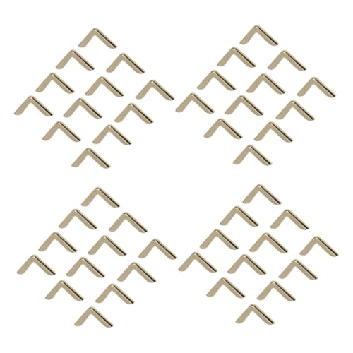 AKOOSY 180 Stück Teiliges Metall Eckenschützer Gold Buchschutzecken für Fotoalben Scrapbooking Tagebücher Menüs Notizbücher Vielseitiger Kantenschutz Vintage Dekor von AKOOSY