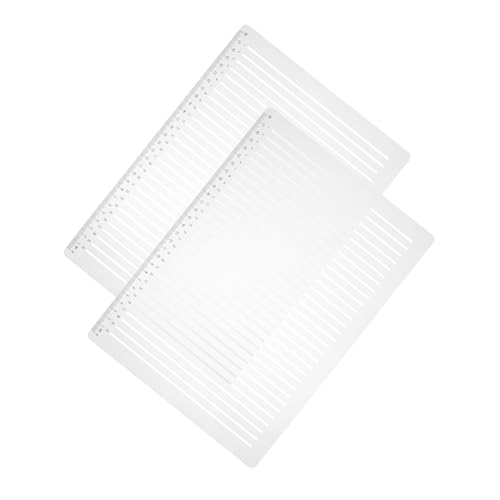 AKOOSY 2 Sätze Lineal Schablone Präzisionslineal Kunststoff Abstand Markierungen Kalligraphie Vorlage Schreib Zeichenhilfe für Exakte Linienführung AKOOSY 2 Sätze Lineal Schablone Präzisionslineal Kunststoff Abstand Markierungen Kalligraphie Vorlage Schreib Zeichenhilfe für Exakte Linienführung von AKOOSY