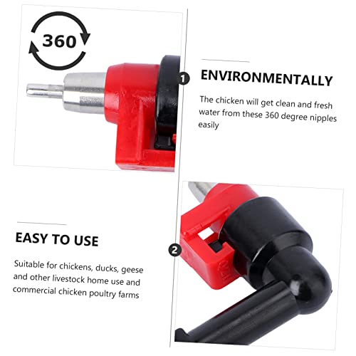 AKOOSY 2 Stück Automatische Geflügeltränke Langlebiger Wasserspender Robustem Material Einfache Geeignet für Hühner Küken Enten und Geflügelhaltung Bauernhof AKOOSY 2 Stück Automatische Geflügeltränke Langlebiger Wasserspender Robustem Material Einfache Geeignet für Hühner Küken Enten und Geflügelhaltung Bauernhof von AKOOSY