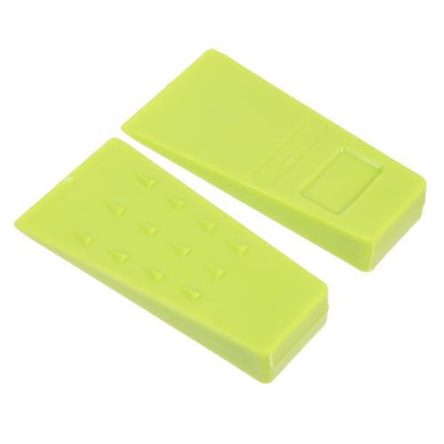 AKOOSY 2 Stück Fällkeil Grün Spiked Tree Cutting Wedges aus Langlebigem Material mit Hoher Stabilität für Sicheres Fällen und Spalten von Bäumen im Wald Gartenbereich von AKOOSY