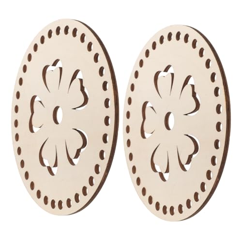 AKOOSY 2 Stück Holz Taschenboden für DIY Häkeltaschen Stabile Glatte Basis mit Großen Löchern Geeignet für Dickes Garn und Flechtseile Robust Schützt Tasche Vielseitiges Zubehör für AKOOSY 2 Stück Holz Taschenboden für DIY Häkeltaschen Stabile Glatte Basis mit Großen Löchern Geeignet für Dickes Garn und Flechtseile Robust Schützt Tasche Vielseitiges Zubehör für von AKOOSY