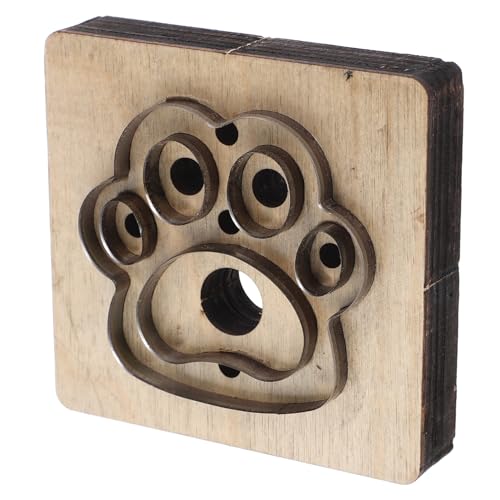AKOOSY 2 Stück Leder Schneideform Leder Stanzform Lederstreifen Stanzform DIY Lederstreifenform Stanzmaschine Schneideplatten Lederhandwerk Stanzform Beige Holz von AKOOSY