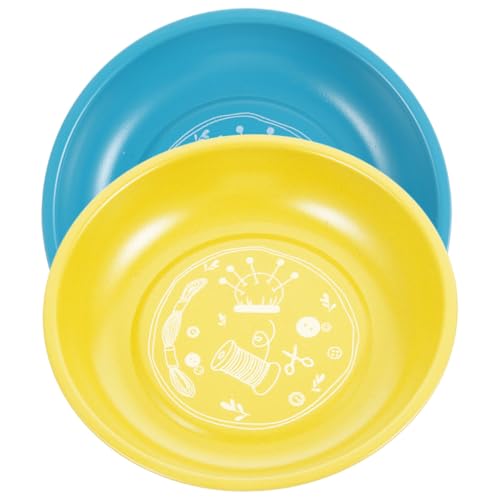 AKOOSY 2 Stück Magnetischer Nadelhalter aus Langlebige Garnschale mit Starkem Magnet für Sicheres Aufbewahren von Nähnadeln und Stecknadeln für Nähen und Patchwork Farbig Blau Gelb AKOOSY 2 Stück Magnetischer Nadelhalter aus Langlebige Garnschale mit Starkem Magnet für Sicheres Aufbewahren von Nähnadeln und Stecknadeln für Nähen und Patchwork Farbig Blau Gelb von AKOOSY