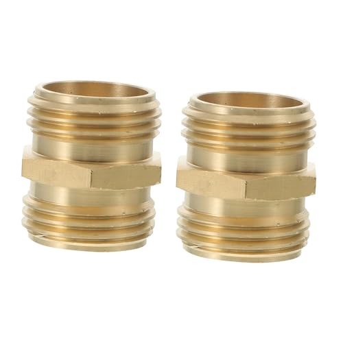 AKOOSY 2 Stück Messing Gartenschlauchadapter Doppel Außengewinde Schnellverbinder Wasserschlauch Reparaturverbinder Langlebig aus Massivem Messing Einfache Installation AKOOSY 2 Stück Messing Gartenschlauchadapter Doppel Außengewinde Schnellverbinder Wasserschlauch Reparaturverbinder Langlebig aus Massivem Messing Einfache Installation von AKOOSY
