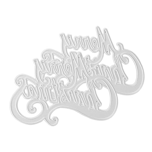 AKOOSY 2 Stück Metall Stanzformen Weihnachtsbuchstaben Prägeschablonen für DIY Karten Basteln Papier Kunst Silber Langlebig Festlich Weihnachtsdekoration Handarbeit AKOOSY 2 Stück Metall Stanzformen Weihnachtsbuchstaben Prägeschablonen für DIY Karten Basteln Papier Kunst Silber Langlebig Festlich Weihnachtsdekoration Handarbeit von AKOOSY