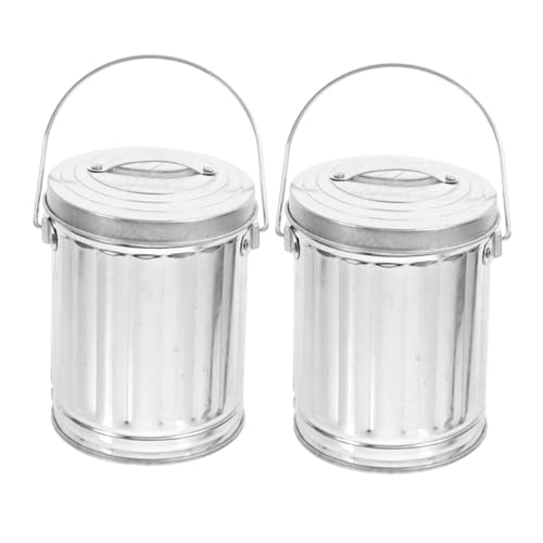 AKOOSY 2 Stück Mini mülleimer Deckel und Griff Kleiner Tischabfallbehälter für Büro und Schreibtisch Kompakt Leicht zu Reinigen Vielseitig für Papier Asche und Kleine Abfälle AKOOSY 2 Stück Mini mülleimer Deckel und Griff Kleiner Tischabfallbehälter für Büro und Schreibtisch Kompakt Leicht zu Reinigen Vielseitig für Papier Asche und Kleine Abfälle von AKOOSY