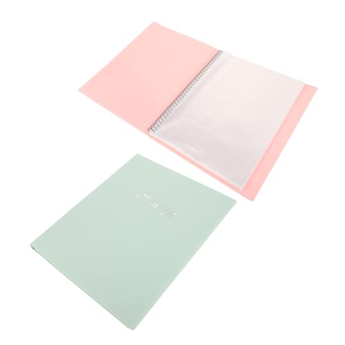 AKOOSY 2 Stück Notenmappe Transparent mit Seiten Beidseitig Fächer aus Robustem Material Durchsichtiges Design für Musiker Band und Chor Vielseitiger Ordner für Notenblätter und von AKOOSY