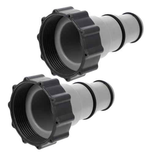 AKOOSY 2 Stück Poolschlauchadapter Ersatzteil für Gewindeverbindung Langlebig Präzise Verarbeitet Leicht Zuverlässig Dichtend Kompatibel für Schwimmbadpumpen und Filtersysteme AKOOSY 2 Stück Poolschlauchadapter Ersatzteil für Gewindeverbindung Langlebig Präzise Verarbeitet Leicht Zuverlässig Dichtend Kompatibel für Schwimmbadpumpen und Filtersysteme von AKOOSY