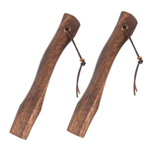 AKOOSY 2 Stück Praktischer Mini Axt Holzgriff Ergonomischer Ersatzgriff aus Robustem für Axtstiel Reparatur Garten Camping Outdoor Aktivitäten von AKOOSY