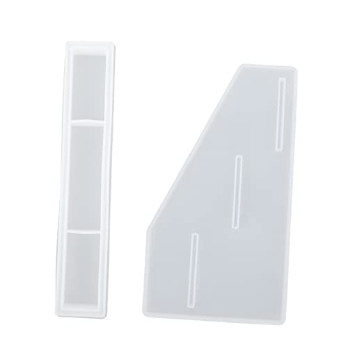 AKOOSY 2 Stück Regal Silikonform Drinnen Modellieren Silikonform Schmuck Silikon-lagerregalform Diy Formen Form Aus Epoxidharz Lippenstift-rack-form Form Für Lagerregale Kieselgel Weiß von AKOOSY