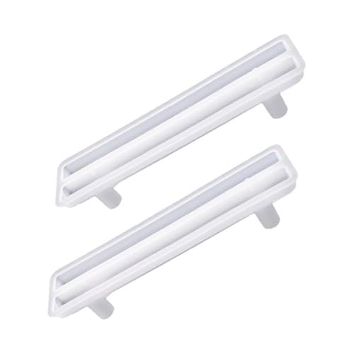 AKOOSY 2 Stück Silikonform für DIY Griff Herstellung Flexibel und Langlebig Geeignet für Harz Wachs Seife Vielseitig Nutzbar für Teetablett Partyplatte Dekorative Griffgestaltung von AKOOSY