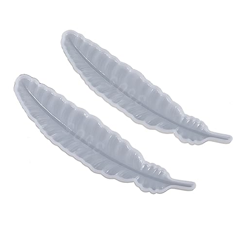 AKOOSY 2 Stück Silikonform für Kreative Lesezeichen DIY Schmuckherstellung Hochflexible und Transparente Silikonmould für Handgemachte Kunstwerke und Personalisierte von AKOOSY