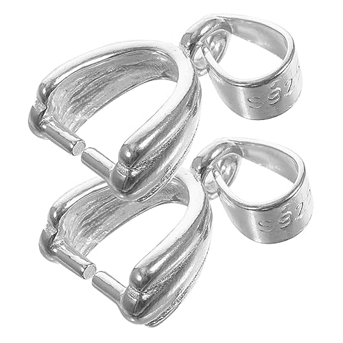 AKOOSY 2 Stück Sterling Silber Anhängerösen Quetschperlen für DIY Schmuckherstellung für Armbänder und Kreative Projekte AKOOSY 2 Stück Sterling Silber Anhängerösen Quetschperlen für DIY Schmuckherstellung für Armbänder und Kreative Projekte von AKOOSY