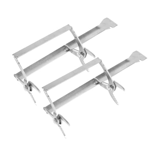 AKOOSY 2 Stück Teiliges Bienenrahmenhalter Metallrahmen Greifer mit Integriertem Schaber Multifunktionales Imkereigerät für Honigernte und Wabenkorbrahmen Robust und Vielseitig für Imker von AKOOSY