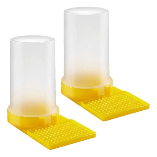 AKOOSY 2 Stück Teiliges Bienentränke Bienenkasten Wasserstation Wiederverwendbar Einfach zu Bedienen Stabil für Imkerei Bienenzucht von AKOOSY