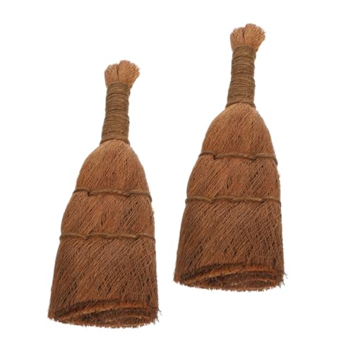 AKOOSY 2 Stück Teiliges Bonsai Reinigungsbürsten aus Langlebigen Palmenfasern Multifunktional für Schonende Topfreinigung Praktisch und Effizient für Garten Bonsaipflege von AKOOSY