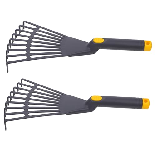 AKOOSY 2stücke Garten Laubharke Ergonomischer Griff Mit Aufhängeloch Kleiner Kunststoffgartenrechen Rasen Parknutzung AKOOSY 2stücke Garten Laubharke Ergonomischer Griff Mit Aufhängeloch Kleiner Kunststoffgartenrechen Rasen Parknutzung von AKOOSY