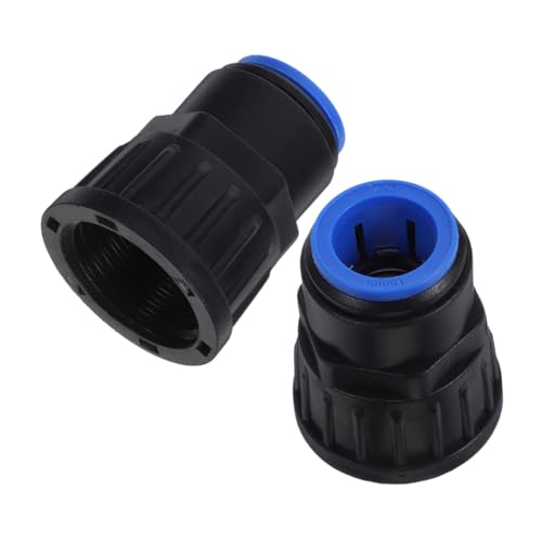 AKOOSY 2 Stück Teiliges Gewinde zu Schlauch Schnellverbinder aus Robustem Kunststoff Auslaufsicher Kompatibel mit Tropfbewässerung und Gartenbewässerung für Effiziente Wasserzufuhr von AKOOSY