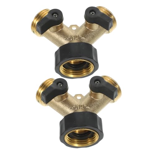 AKOOSY 2 Stück Teiliges Messing Y Verteiler Wasserschlauch Adapter Gartenschlauch Anschlussstück Korrosionsbeständig Dichtend Installieren für Wasserhahn Gartenbewässerung AKOOSY 2 Stück Teiliges Messing Y Verteiler Wasserschlauch Adapter Gartenschlauch Anschlussstück Korrosionsbeständig Dichtend Installieren für Wasserhahn Gartenbewässerung von AKOOSY