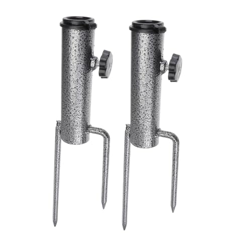 AKOOSY 2 Stück Teiliges Sonnenschirm Erdspieß aus Robustem Stabiler Sonnenschirmhalter für Garten Strand und Outdoor Windresistent und Einfach zu Montieren Passend für Schirme von AKOOSY