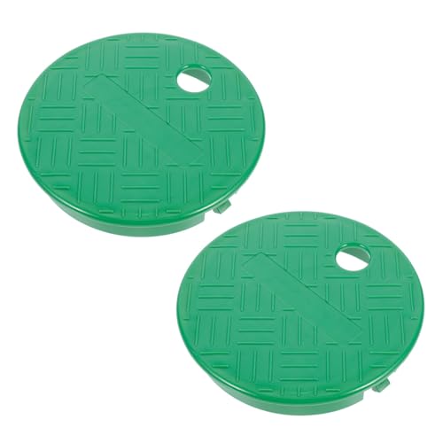 AKOOSY 2 Stück Teiliges Sprinkler Ventilbox Abdeckungsset Langlebiger Grüner Deckel für Bewässerungsventile Robustes Leichtes Ersatzteil für Gartensprinkler Einfache für Außen und von AKOOSY