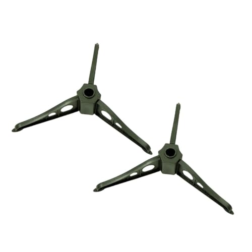 AKOOSY 2 Stück Teiliges Weihnachtsbaumständer aus Langlebigem Kunststoff Rostbeständig Einfache Installation Stabiler Halt für Künstliche Tannenbäume Grün Sicherer Stand für von AKOOSY