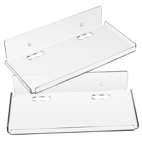 AKOOSY 2 Stück Wandregale ohne Bohren Schwebende Wandaufbewahrung für Schlafzimmer Badezimmer Büro Multifunktionale Robuste Transparente Klebe Regale zur Platzsparenden Organisation AKOOSY 2 Stück Wandregale ohne Bohren Schwebende Wandaufbewahrung für Schlafzimmer Badezimmer Büro Multifunktionale Robuste Transparente Klebe Regale zur Platzsparenden Organisation von AKOOSY