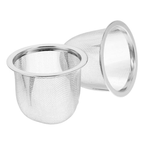 AKOOSY 2 Stücke Teiliges Teesieb Feinmaschiges Teefilter Langlebiger Teefilter für Tassen und Teekannen Rostfreies Metallnetz Einfach zu Reinigen für Büro und Zuhause AKOOSY 2 Stücke Teiliges Teesieb Feinmaschiges Teefilter Langlebiger Teefilter für Tassen und Teekannen Rostfreies Metallnetz Einfach zu Reinigen für Büro und Zuhause von AKOOSY