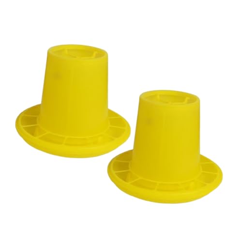 AKOOSY 2 Teiliges Geflügelfutterautomat aus Langlebigem Kunststoff Praktischer Hühnerfutterspender und Wassernapf Geeignet für Hühner Enten Gänse und Tauben Einfach zu Reinigen und von AKOOSY