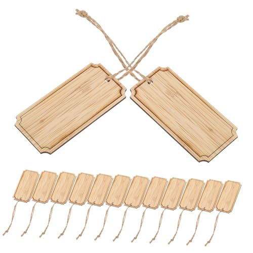 AKOOSY 20 Stück Pflanzenanhänger Wetterfest mit Schnur Dekorative Gartenetiketten aus Nachhaltigem für Outdoor Pflanzenschilder und Kräutermarkierung von AKOOSY