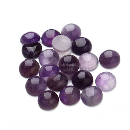 AKOOSY 20stücke Runde Lila Kristall-cabochons Aus Glas Selbstklebend Für Diy Schmuckherstellung Ohrringe Uhren Bilderrahmen Und Bastelprojekte von AKOOSY