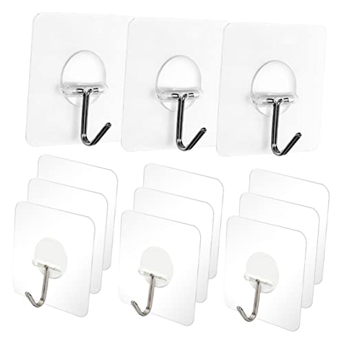 AKOOSY 20 Stück Selbstklebende Haken Transparent Stark Ohne Bohren für Wände Decken und Türen Wiederverwendbar Für Handtücher Kleidung und AKOOSY 20 Stück Selbstklebende Haken Transparent Stark Ohne Bohren für Wände Decken und Türen Wiederverwendbar Für Handtücher Kleidung und von AKOOSY