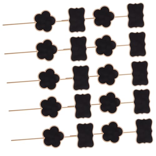 AKOOSY 20 Stück Teiliges Blumenmotiv Leicht Einsteckbar Wetterfest Multifunktional als Garten Pflanzenetikett für Topfpflanzen und Blumen Langlebig und Dekorativ von AKOOSY