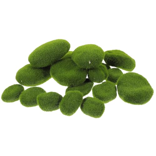 AKOOSY 20 Stück Teiliges Künstliches Moos Steine Realistische Miniatur dekosteine für Garten Bonsai Mikro landschaften Langlebig und Vielseitig für DIY Heimdeko und Feengarten Gestaltung AKOOSY 20 Stück Teiliges Künstliches Moos Steine Realistische Miniatur dekosteine für Garten Bonsai Mikro landschaften Langlebig und Vielseitig für DIY Heimdeko und Feengarten Gestaltung von AKOOSY