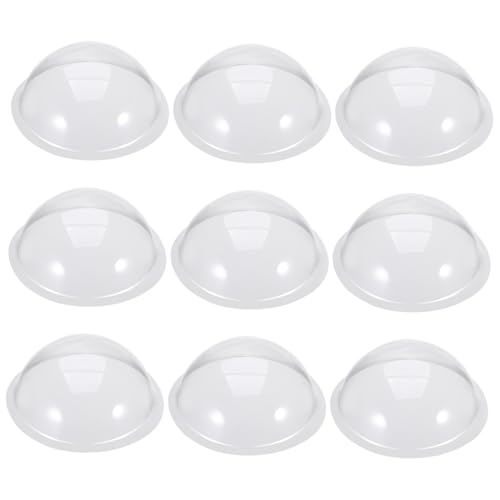 AKOOSY 20 Stück Teiliges PVC Cloche Dome Transparent für DIY Halbkreis Mikrolandschaften Kreative Dekorationen und Candy Holder Runde Shaker Covers für Handwerk und Wohnkultur AKOOSY 20 Stück Teiliges PVC Cloche Dome Transparent für DIY Halbkreis Mikrolandschaften Kreative Dekorationen und Candy Holder Runde Shaker Covers für Handwerk und Wohnkultur von AKOOSY