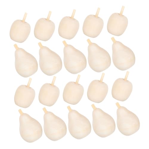 AKOOSY 20 Stück Teiliges Unfertige Holzfrüchte zum Bemalen DIY Holz Obst Bastelset für Kreative Dekoration Glatte Oberfläche Natürliche Holzmaterialien AKOOSY 20 Stück Teiliges Unfertige Holzfrüchte zum Bemalen DIY Holz Obst Bastelset für Kreative Dekoration Glatte Oberfläche Natürliche Holzmaterialien von AKOOSY