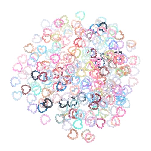 AKOOSY 200 Stück Bunte Imitationsperlen Acryl Perlen Mix DIY Bastelmaterial für Handwerk Handyhüllen Dekoration Charms Zubehör für Schmuckherstellung von AKOOSY