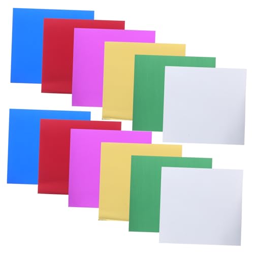 AKOOSY 224 Blatt Metallic Kartonpapier Farbiges Spiegel-faltpapier für Origami Vielseitiges Bastelpapier für DIY Projekte Scrapbooking Kartenherstellung von AKOOSY