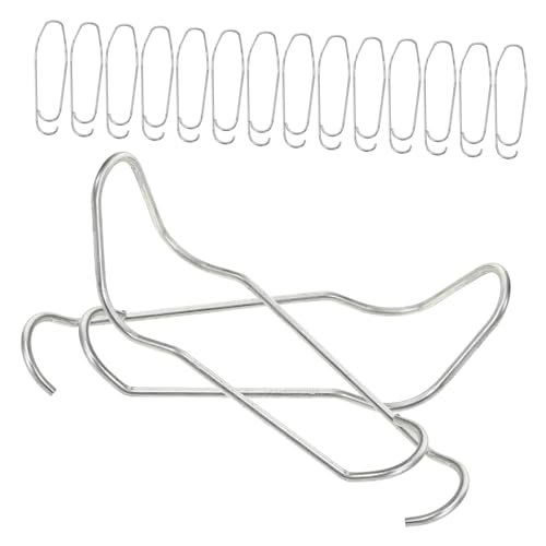 AKOOSY 25 Stück Teiliges Gartenstützclip Verzinkte Drahtklammern für Rankpflanzen Robuste Verbindungsklammern zur Sicheren Befestigung von Gartenstützen und Spalieren Einfach zu von AKOOSY