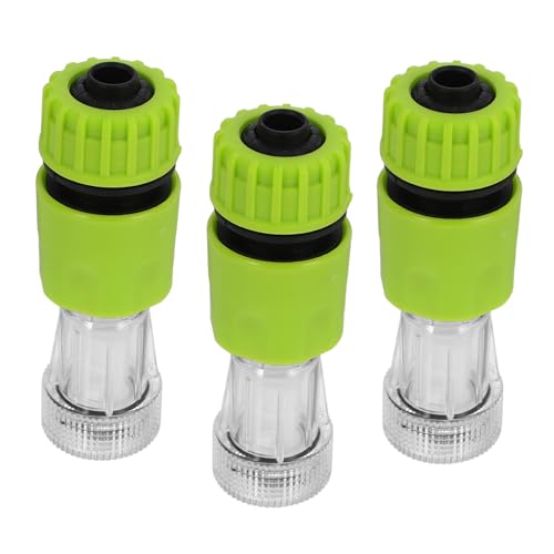 AKOOSY 3 Sätze Hochdruckreiniger Quick Connect Filteranschluss Wasseranschluss Reparaturset Transparent Robust Kompatibel Vielseitig für Autowaschanlage und Gartenschlauch von AKOOSY