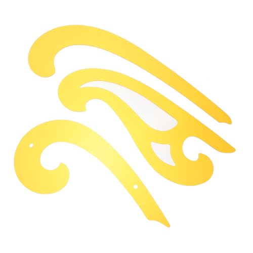 AKOOSY 3 Stück French Curve Lineal Teiliges Flexibles Zeichenlineal Set für Mode Nähen und Design mit Vielseitigen Kurvenvorlagen aus Leichtem Kunststoff für Näher Künstler und AKOOSY 3 Stück French Curve Lineal Teiliges Flexibles Zeichenlineal Set für Mode Nähen und Design mit Vielseitigen Kurvenvorlagen aus Leichtem Kunststoff für Näher Künstler und von AKOOSY