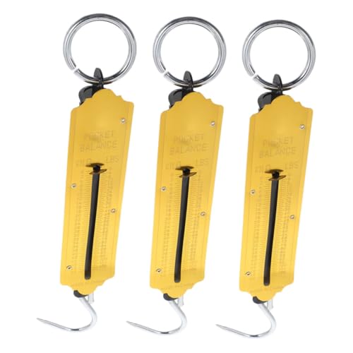AKOOSY 3 Stück Mechanische Hängewaage Gelb Präzise Handwaage mit Stabilem Haken Vielseitig für Gepäck Obst Angeln und Reise AKOOSY 3 Stück Mechanische Hängewaage Gelb Präzise Handwaage mit Stabilem Haken Vielseitig für Gepäck Obst Angeln und Reise von AKOOSY