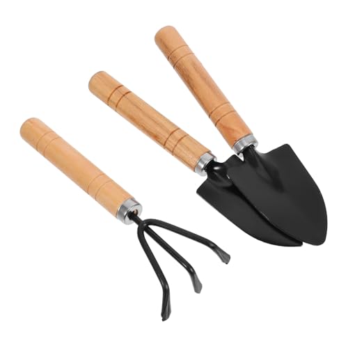 AKOOSY 3 Stück Mini Gartenwerkzeug Set mit Ergonomischen Griffen Handlicher Handrechen Kleine Gartenschaufel und Schaufel aus Metall Robust und Vielseitig für Balkon Zimmerpflanzen und AKOOSY 3 Stück Mini Gartenwerkzeug Set mit Ergonomischen Griffen Handlicher Handrechen Kleine Gartenschaufel und Schaufel aus Metall Robust und Vielseitig für Balkon Zimmerpflanzen und von AKOOSY