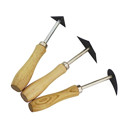 AKOOSY 3 Stück Stoßmesser aus Ton Skulptur Töpferwerkzeuge Cutter Kunst Werkzeug aus Ton DIY liefert Keramik-Modellierwerkzeug Putzset aus Ton Werkzeuge zum Putzen von Ton Wolfram Stahl von AKOOSY