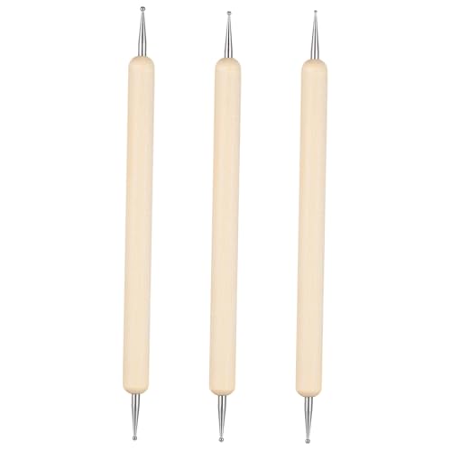 AKOOSY 3 Stück Teiliges Ball Stylus Werkzeug Set für Prägung Modellierung und Bildhauerei für Kunstprojekte und Bastelarbeiten AKOOSY 3 Stück Teiliges Ball Stylus Werkzeug Set für Prägung Modellierung und Bildhauerei für Kunstprojekte und Bastelarbeiten von AKOOSY
