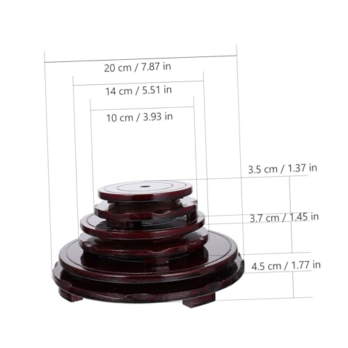 AKOOSY 3 Stück Teiliges Drehbares Holzdisplay Vielseitige Blumentopfuntersetzer und Dekorationsständer Elegante Handwerksbasis für Desktop Ornamente Praktische Pflanzschalenhalterung AKOOSY 3 Stück Teiliges Drehbares Holzdisplay Vielseitige Blumentopfuntersetzer und Dekorationsständer Elegante Handwerksbasis für Desktop Ornamente Praktische Pflanzschalenhalterung von AKOOSY