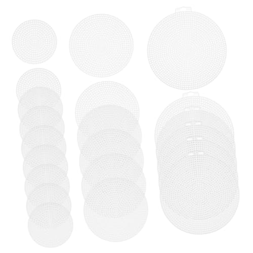 AKOOSY 30 Stück Teiliges Kunststoff Mesh Canvas Rundes Stramin in Robust und Vielseitig für DIY Nähprojekte Haushalts Stitching Basteln und Taschenunterlagen AKOOSY 30 Stück Teiliges Kunststoff Mesh Canvas Rundes Stramin in Robust und Vielseitig für DIY Nähprojekte Haushalts Stitching Basteln und Taschenunterlagen von AKOOSY