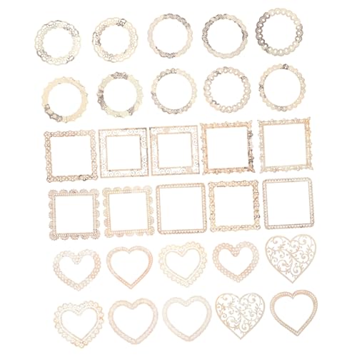 AKOOSY 30 Stück Teiliges Vintage Scrapbooking Journal Hintergrundpapier mit Spitzenrand DIY Hand Account Papier für Notizbuch Romantische Bastelblätter Vielseitig für Grußkarten und von AKOOSY